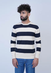 Cream Stripe Sweater